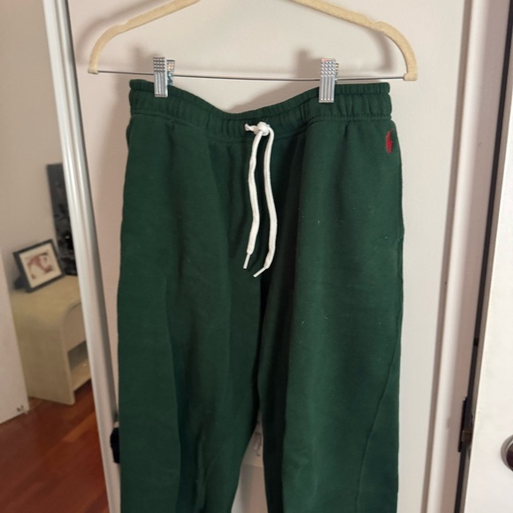 Polo Ralph Lauren green drawstring-cuffed track pants - Picture 3 of 5